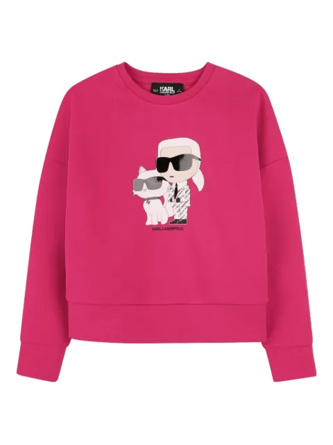 Karl Lagerfeld Kids graphic print sweatshirt