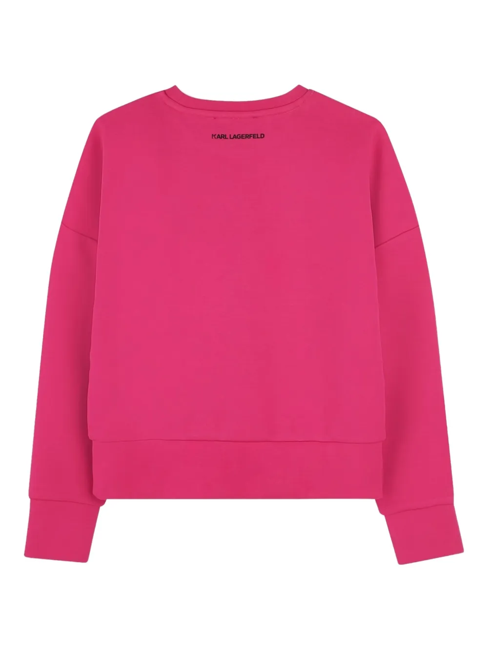 Karl Lagerfeld Kids Sweater met grafische print Roze