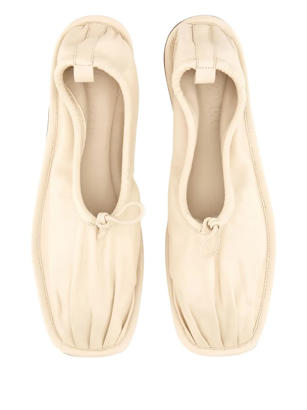 Hereu Puntera gathered ballet flats Neutrals
