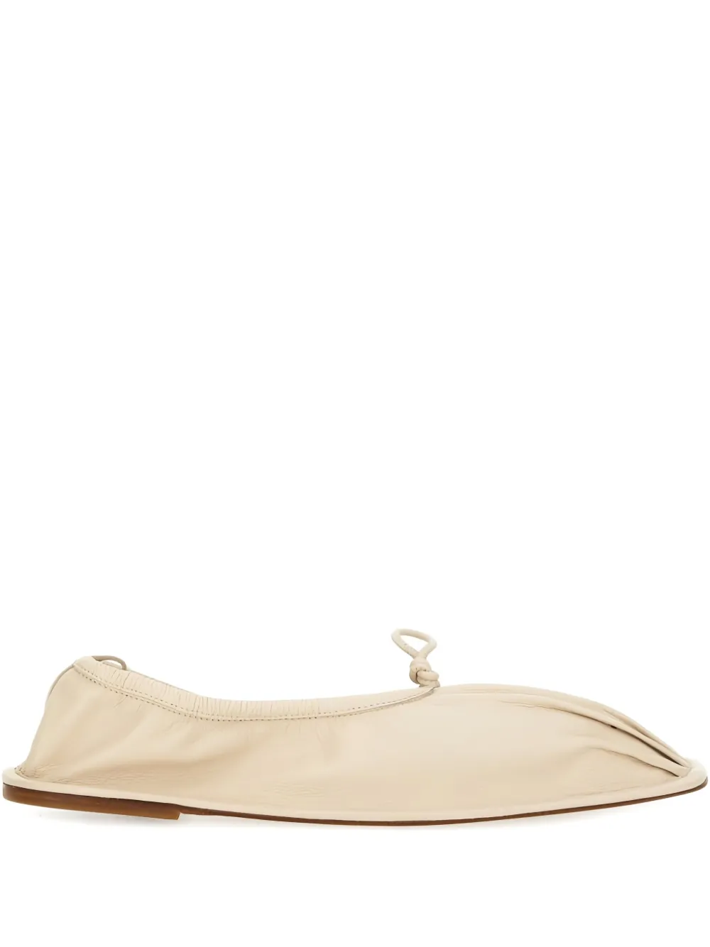 Hereu Puntera gathered ballet flats Neutrals