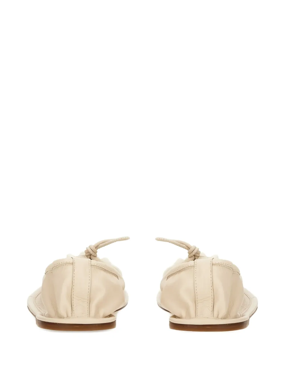 Hereu Puntera gathered ballet flats Neutrals
