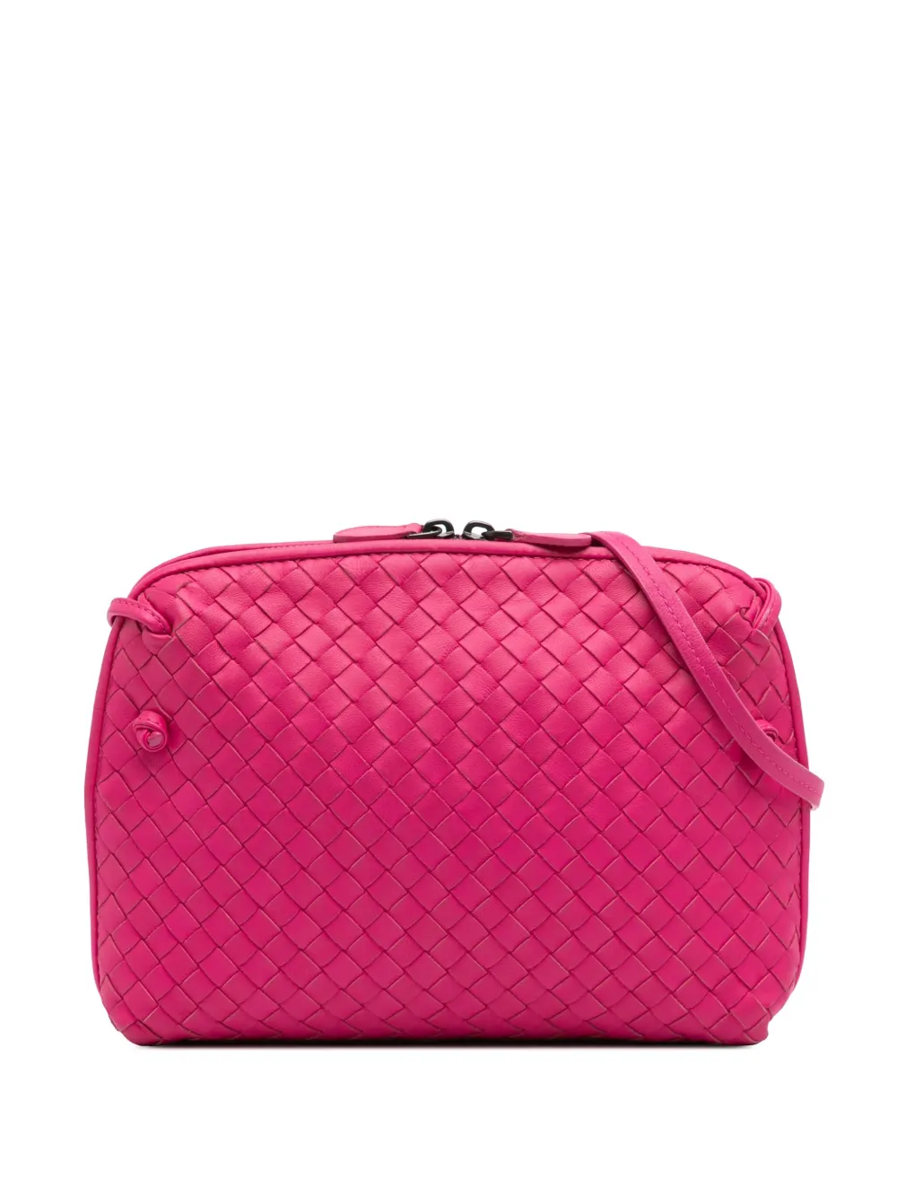 Bottega Veneta Pre-Owned 2012-2024 Medium Nappa Intrecciato Nodini crossbody bag | Pink | Image 1