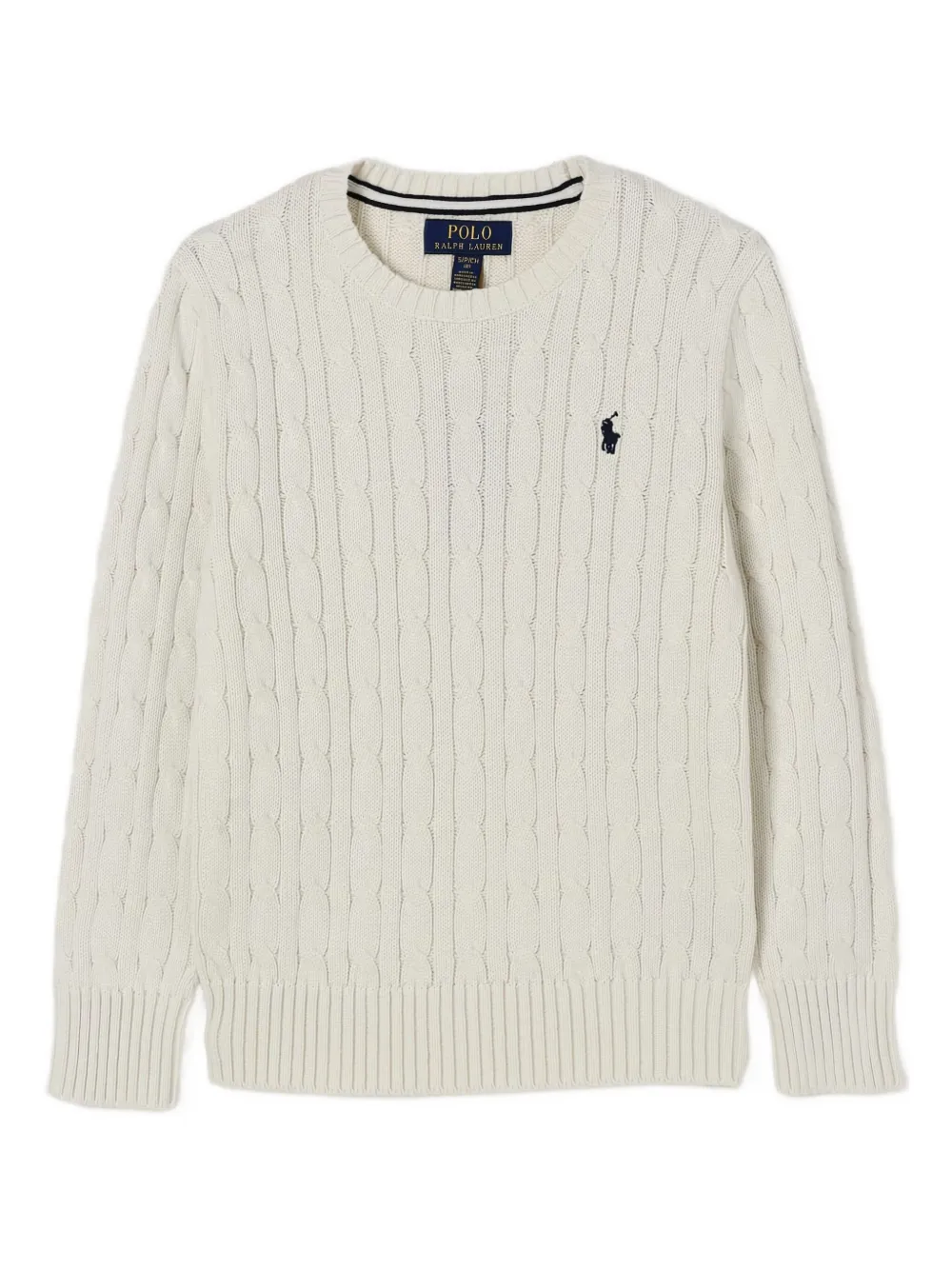 POLO RALPH LAUREN KIDS Nevis ケーブルニット セーター - ニュートラル