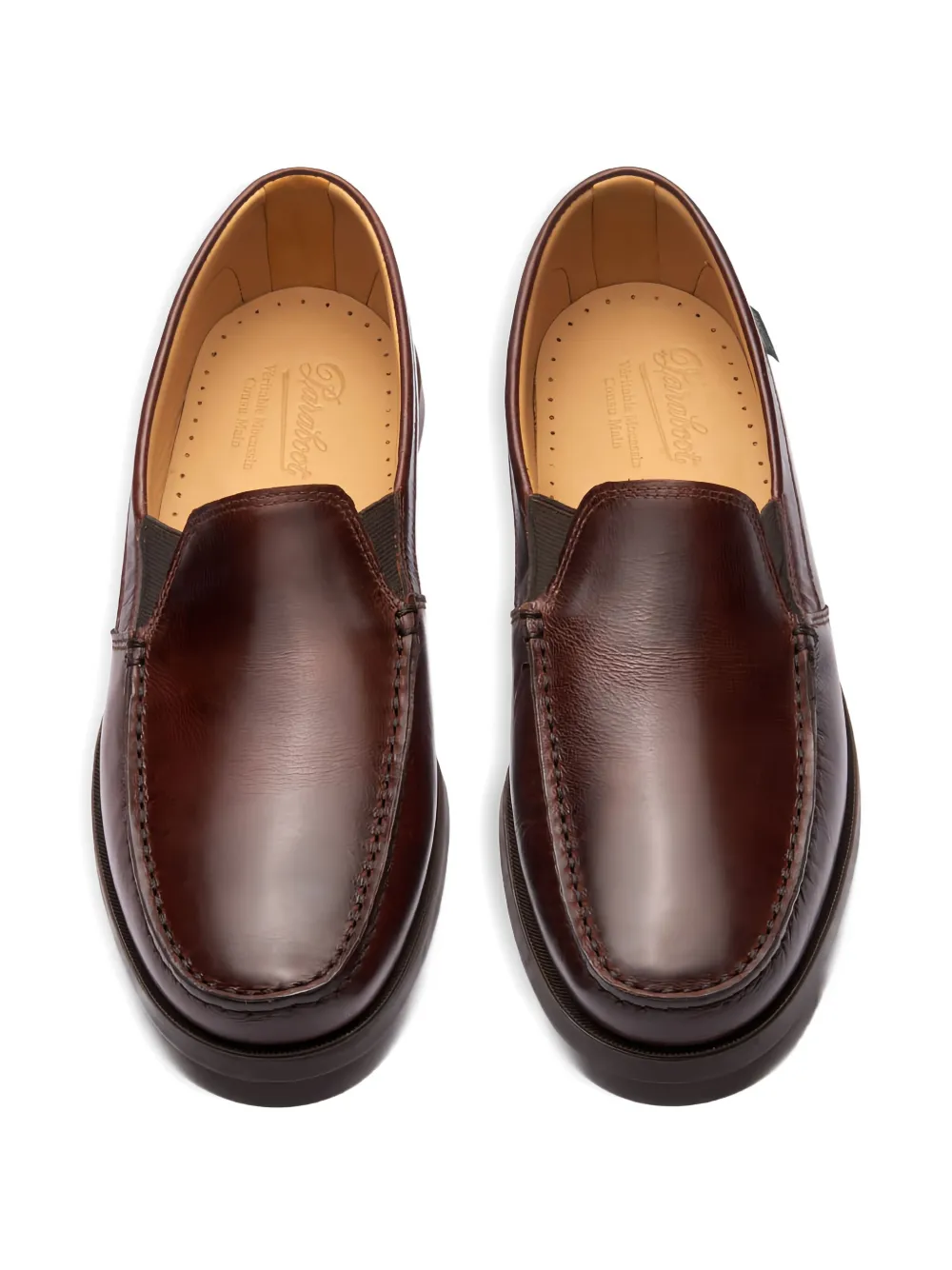 Paraboot leather loafers Red