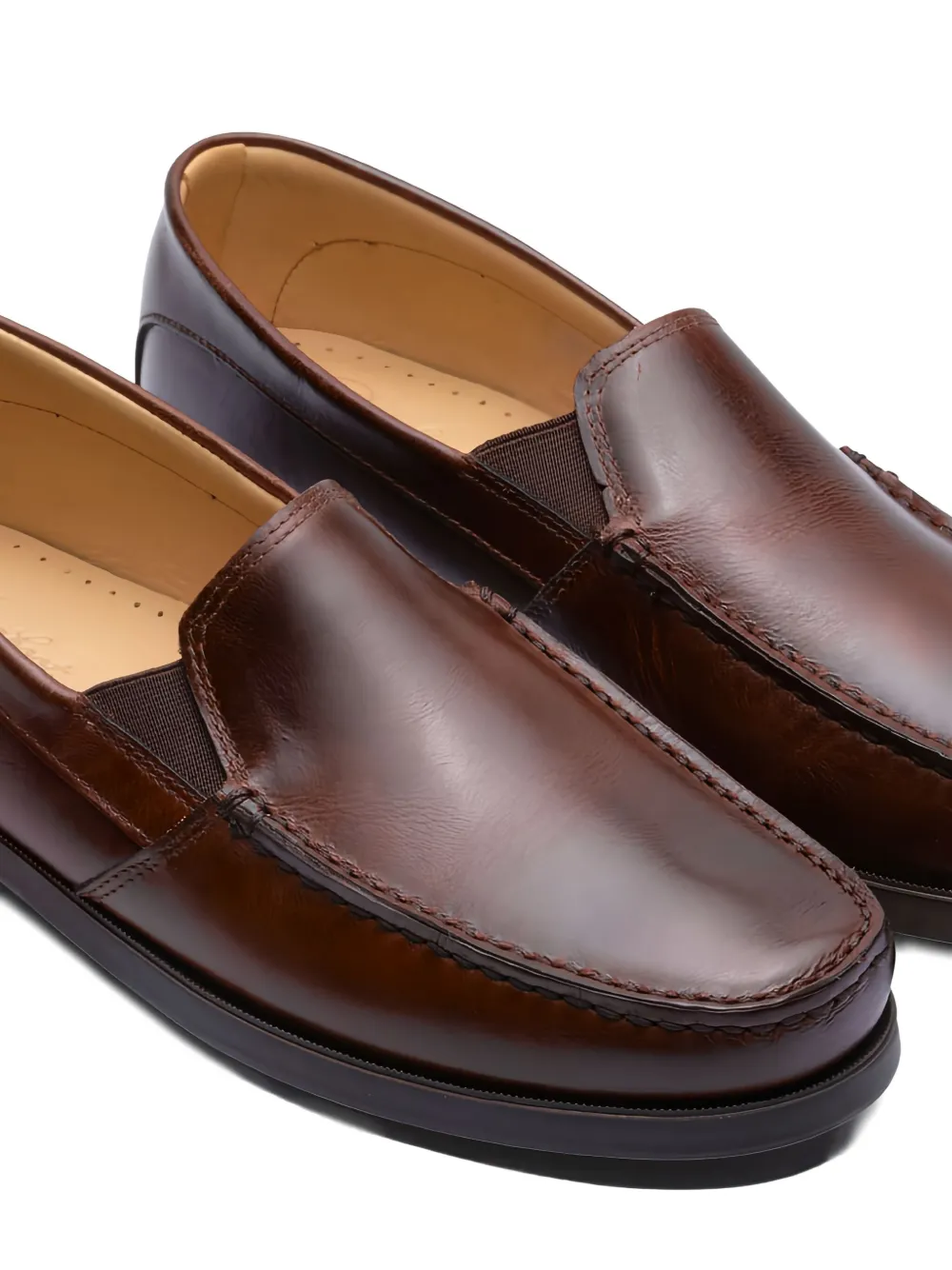 Paraboot leather loafers Red