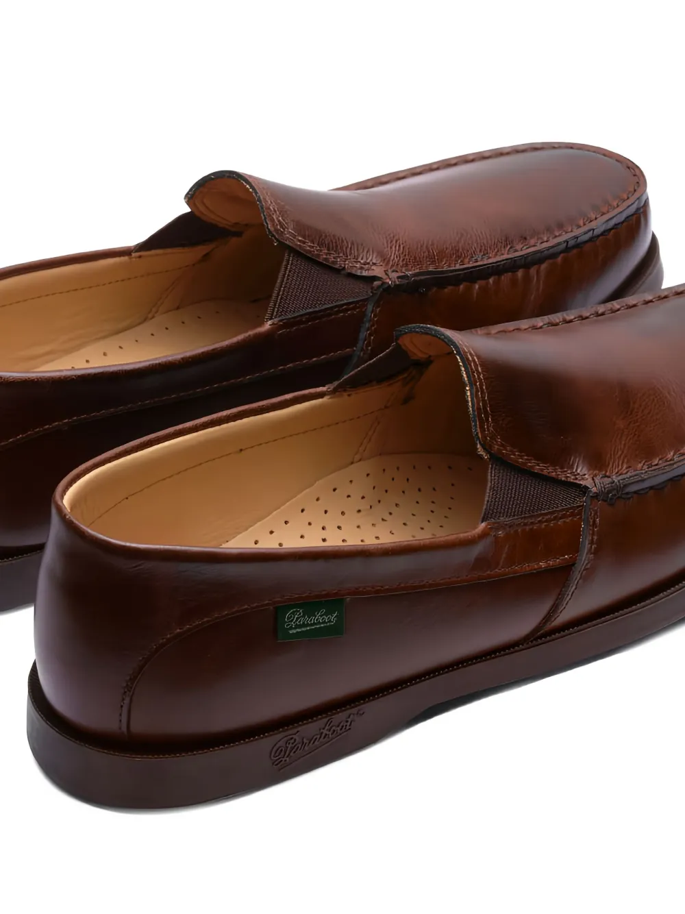 Paraboot leather loafers Red
