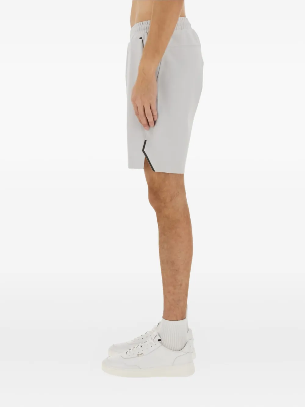 BOSS Shorts met trekkoord Grijs