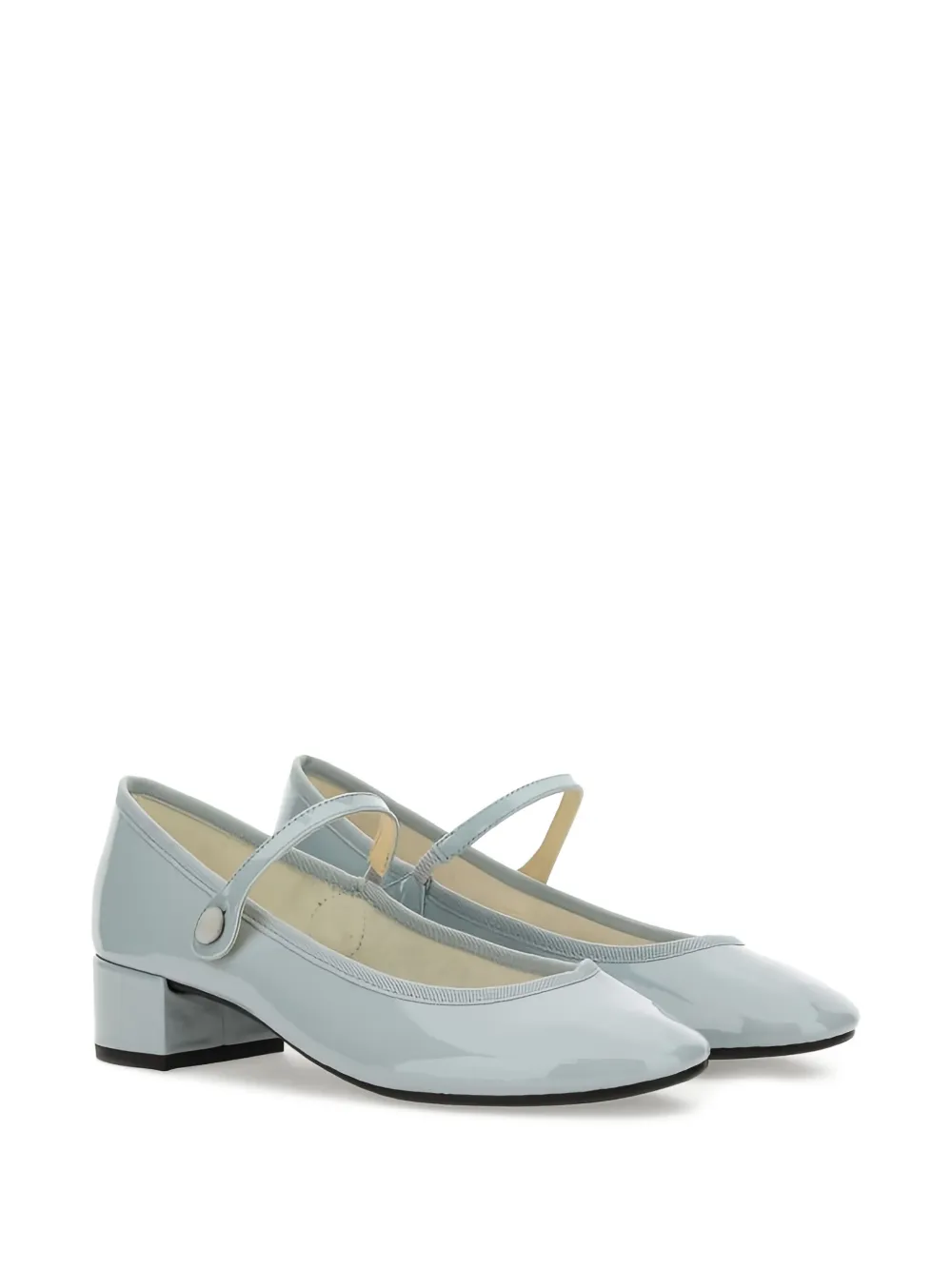 Repetto 30mm Rose patent pumps Blue