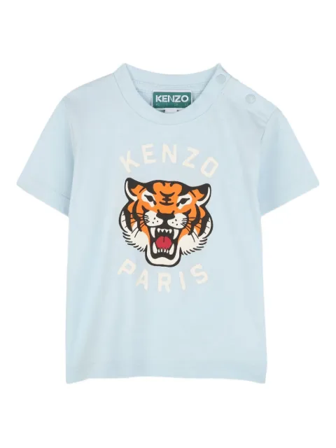 Kenzo Kids تيشيرت 'تايغر هيد' جرافيك بأكمام قصيرة