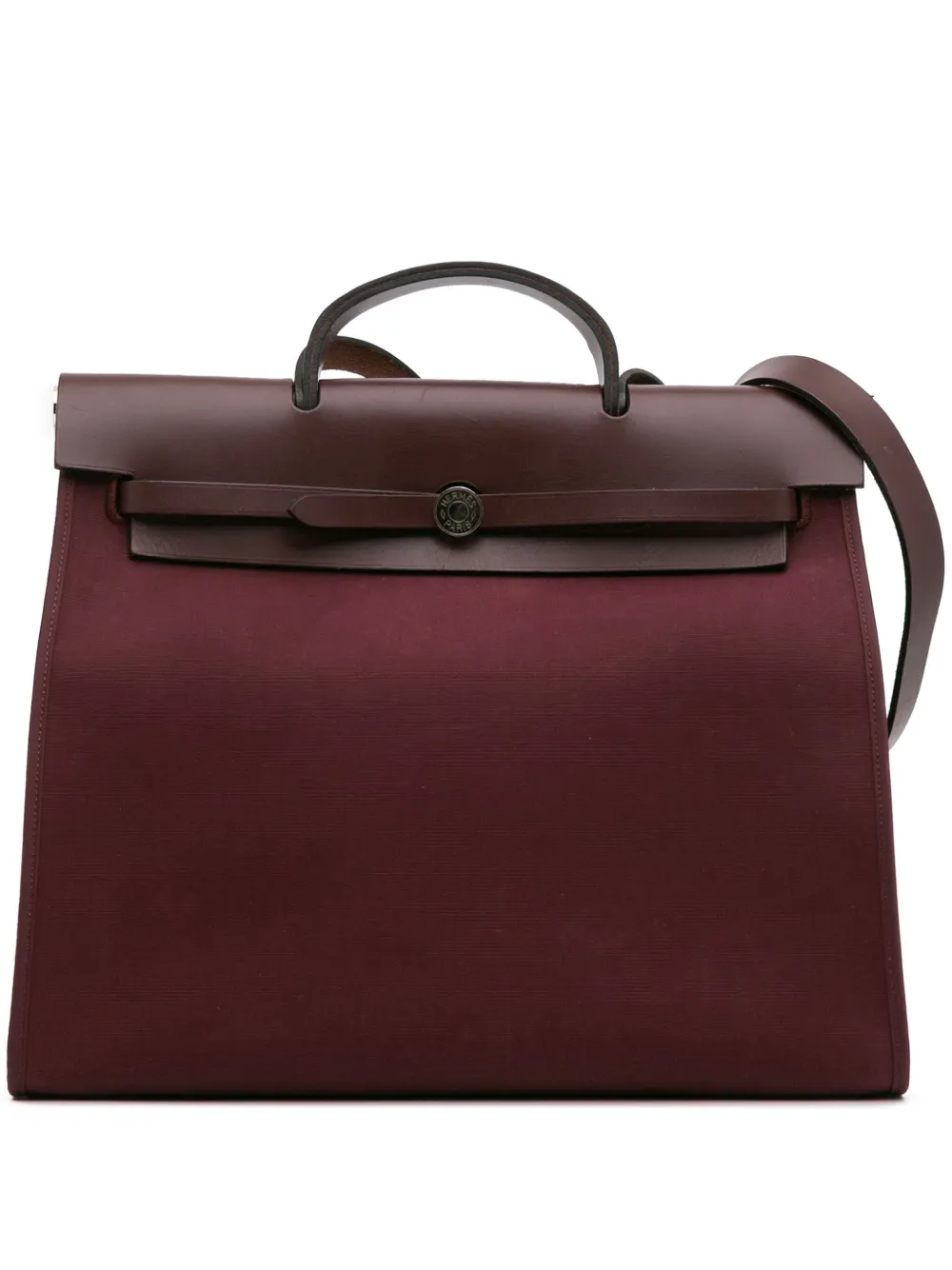 Hermès Pre-Owned 2015 Toile Herbag Zip 39 satchel - パープル Hermès Pre-Owned 2015 Toile Herbag Zip 39 satchel - パープル