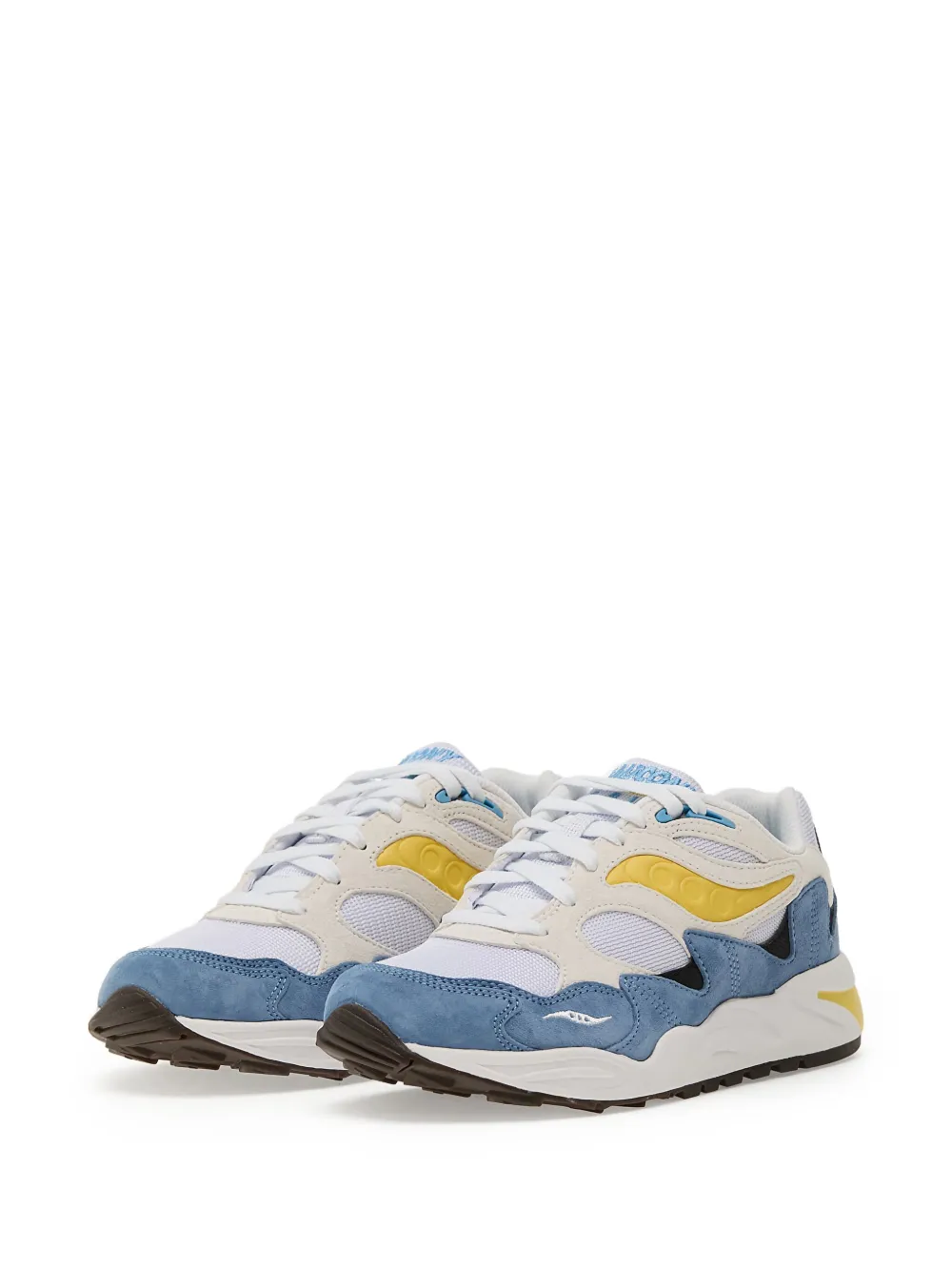 Saucony chunky-sole suede sneakers White