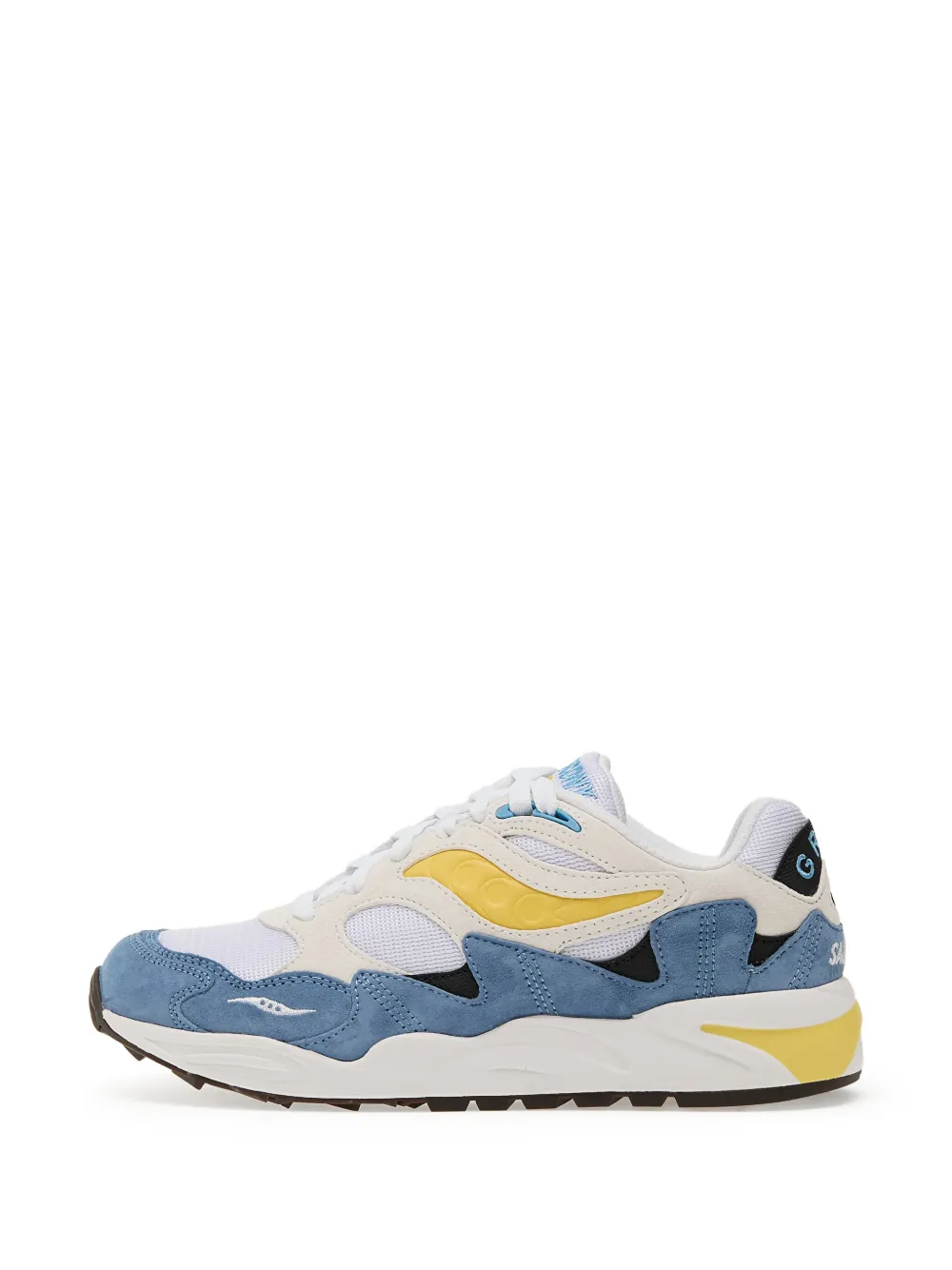 Saucony chunky-sole suede sneakers White