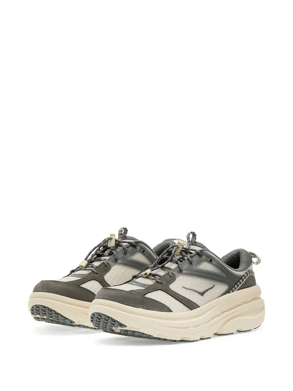 HOKA Bondi B3LS mesh-panelled chunky sneakers White