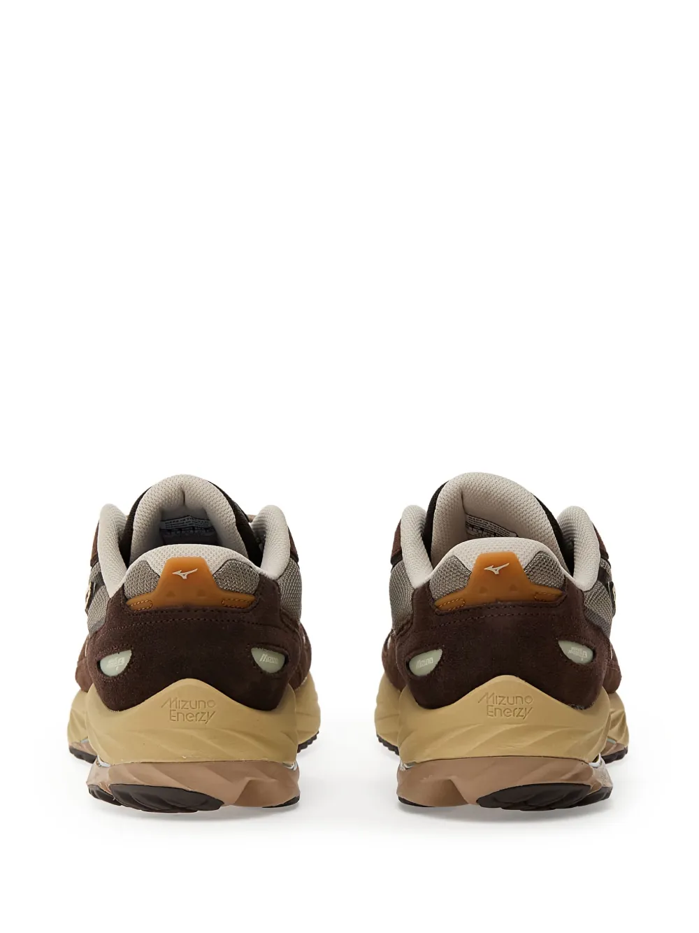 Mizuno multi-textured sneakers Brown