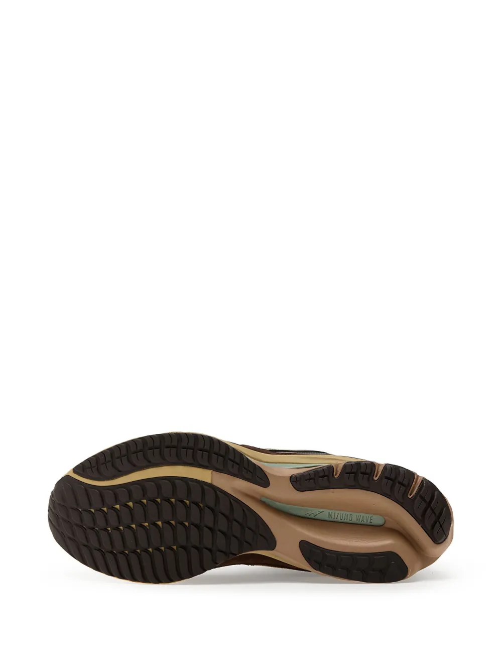 Mizuno multi-textured sneakers Brown