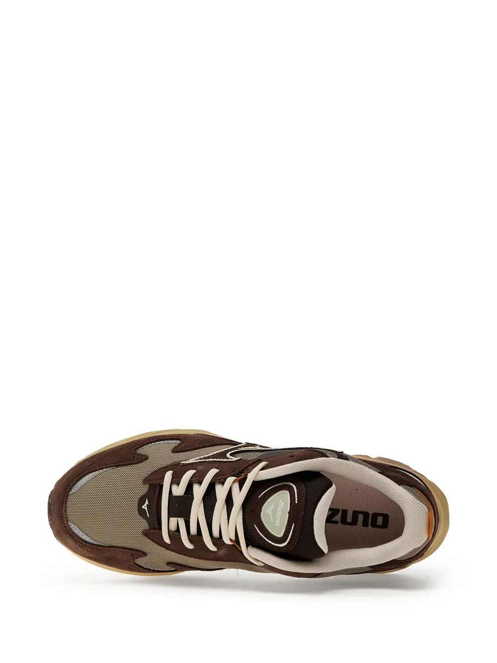 Mizuno multi-textured sneakers Brown