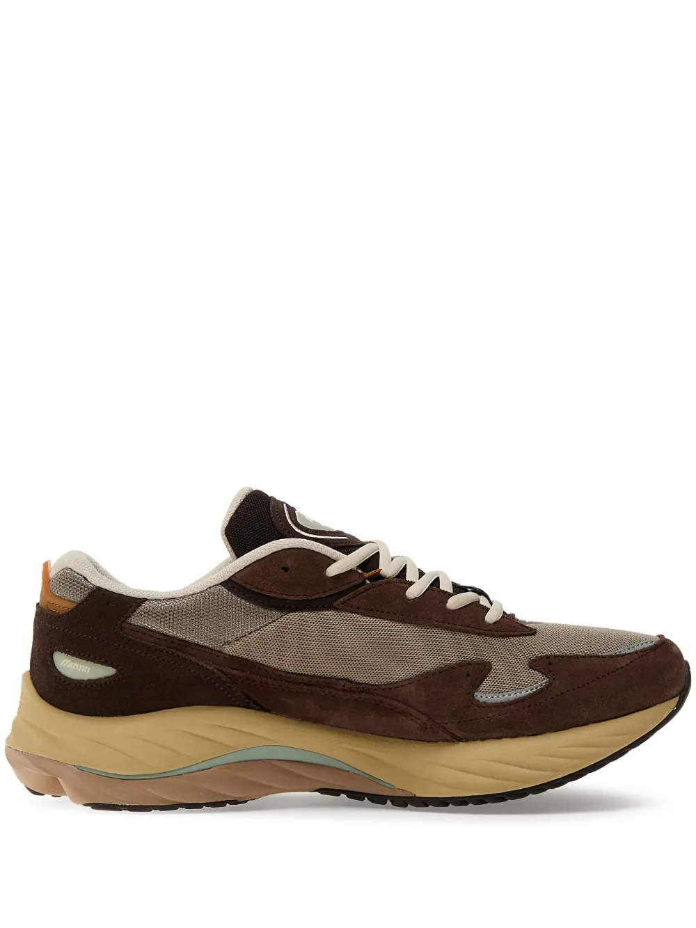 Mizuno multi-textured sneakers | Brown | Image 1