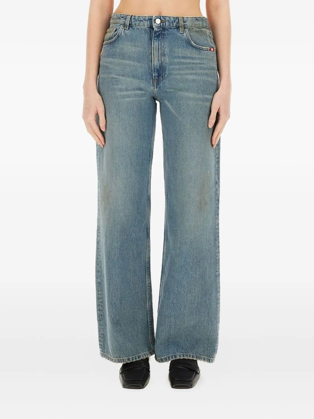 AMISH Katoenen jeans Blauw