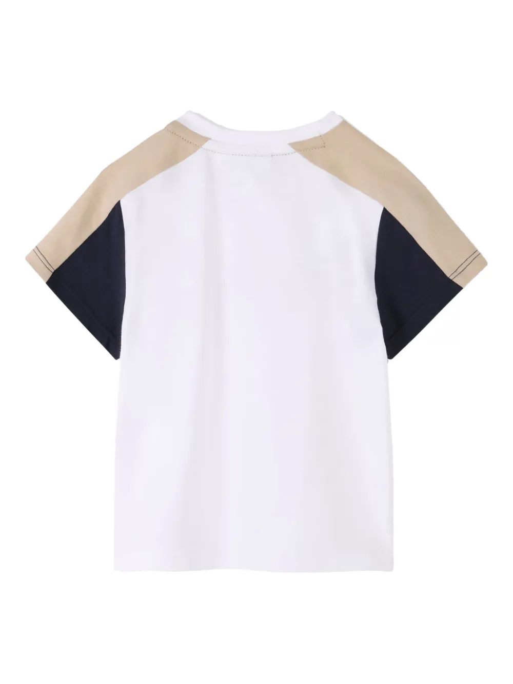 BOSS Kidswear colour-block logo-T-shirt shorts set Beige