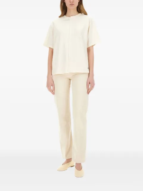 AMISH embroidered-pockets straight-leg jeans