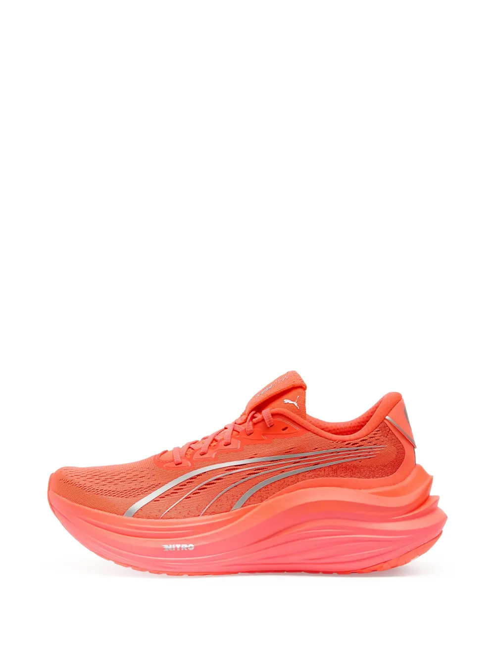 PUMA mesh-panelled sneakers Orange