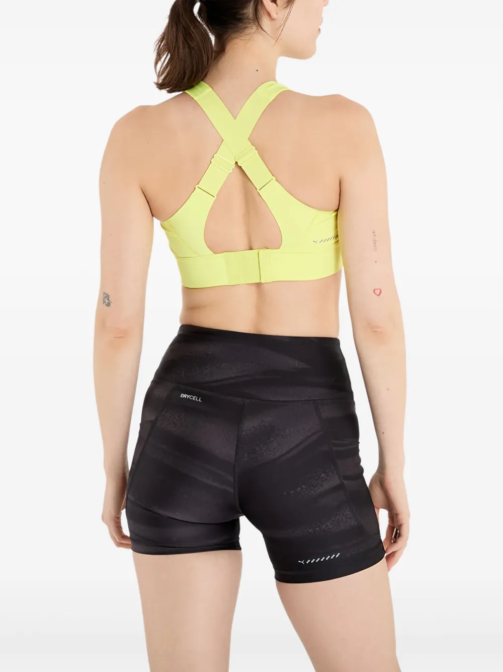 PUMA cross-back sports bra - Geel