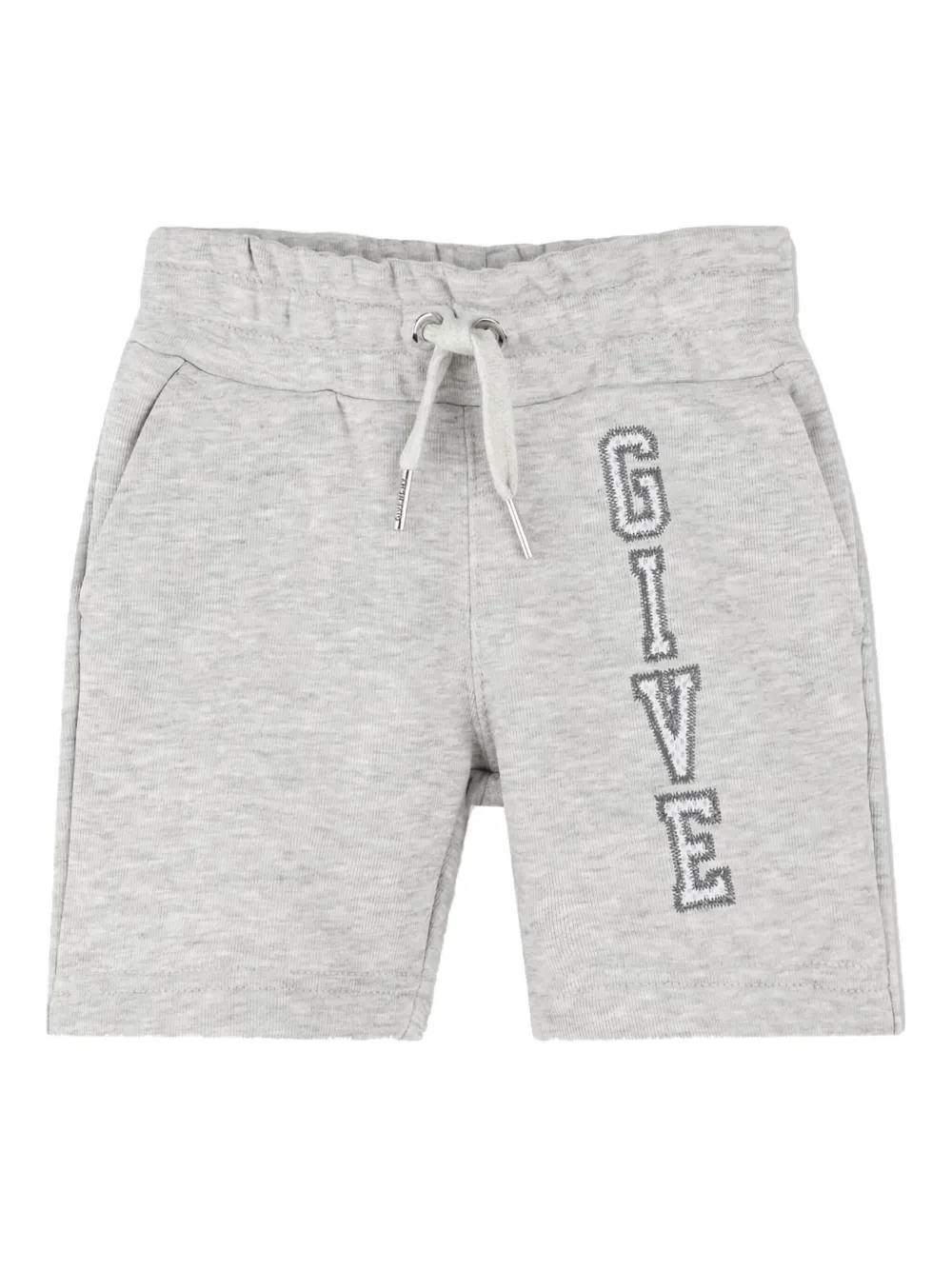 Givenchy Kids logo-embroidered shorts Grijs