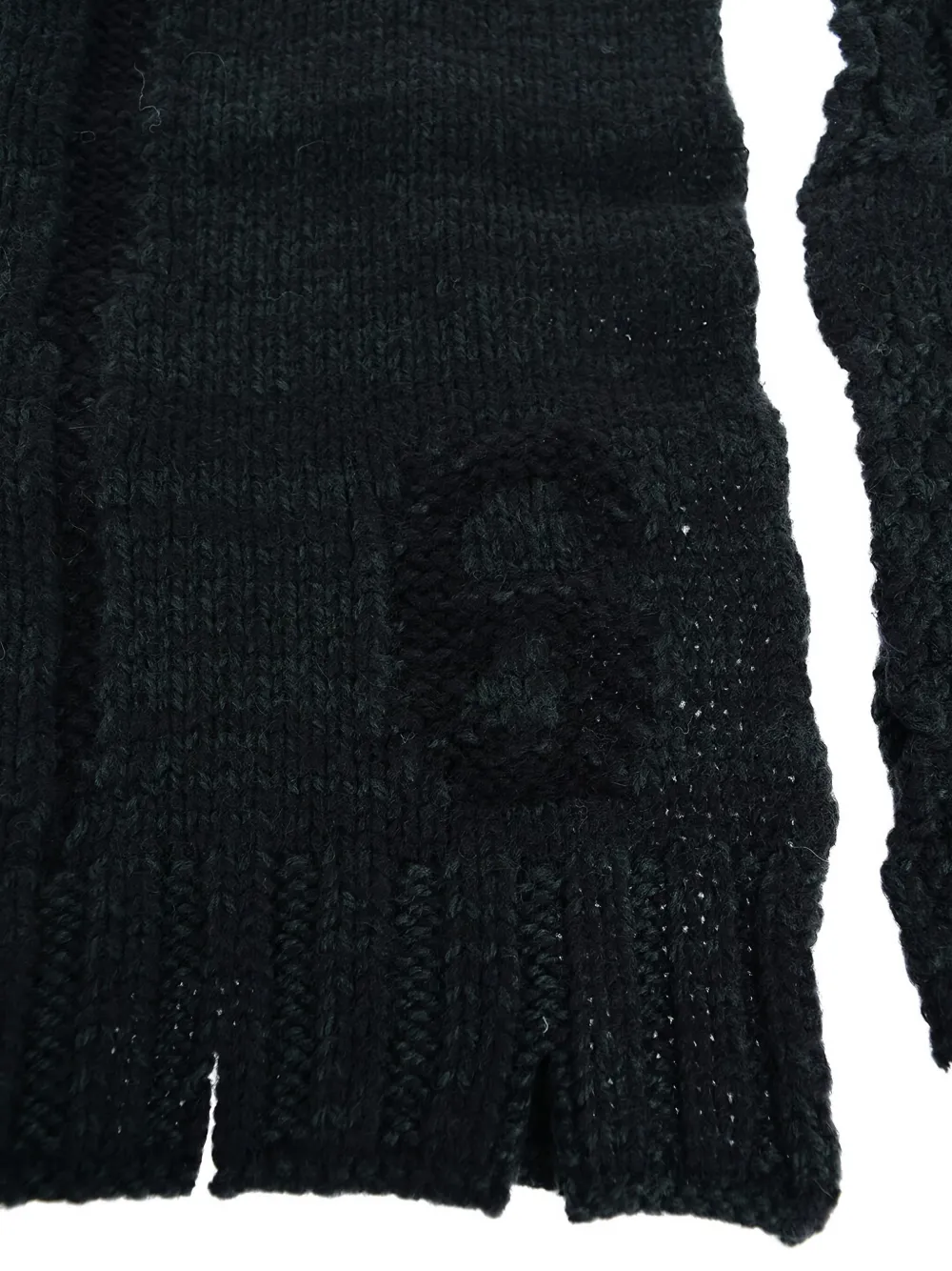 Maison Margiela braided scarf - Groen