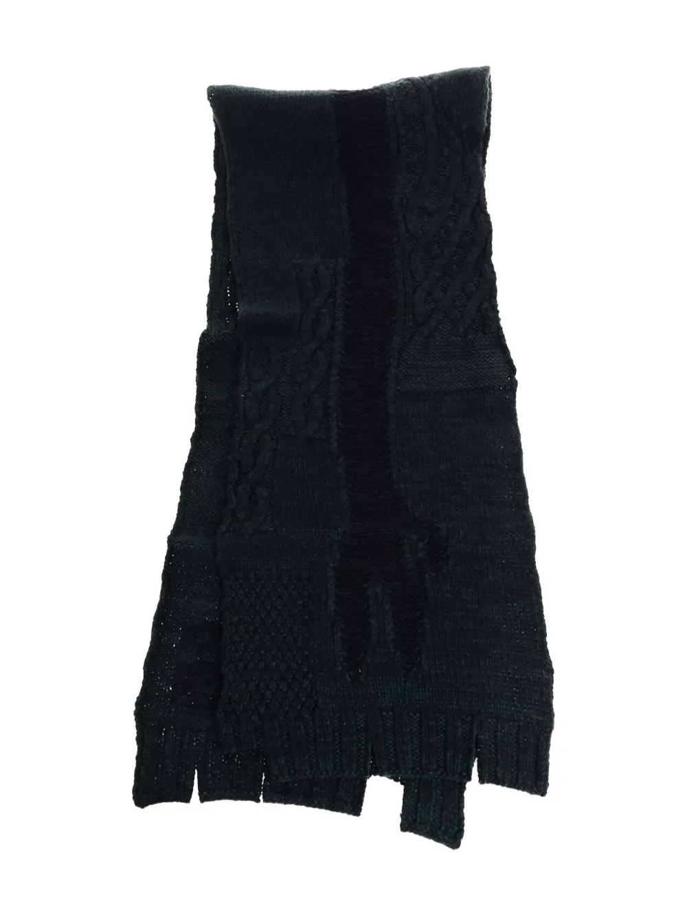 Maison Margiela Gevlochten sjaal Groen