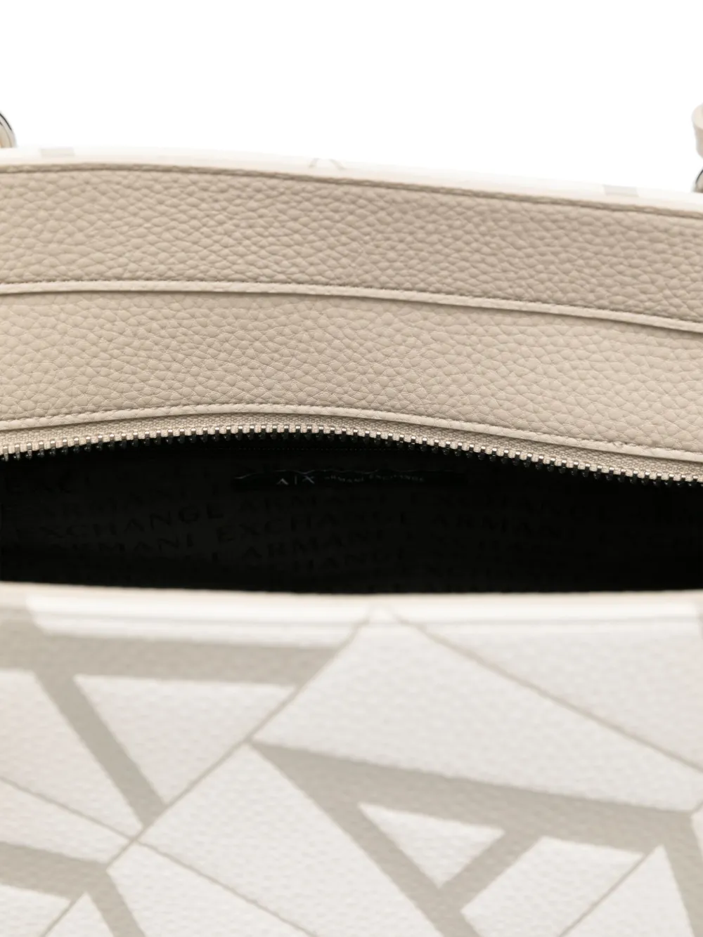 Armani Exchange Shopper met monogram Wit