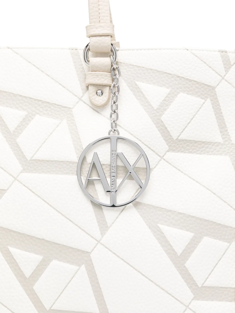 Armani Exchange Shopper met monogram Wit