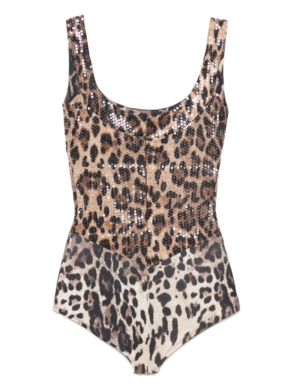 Atu Body Couture Romper met luipaardprint - Bruin
