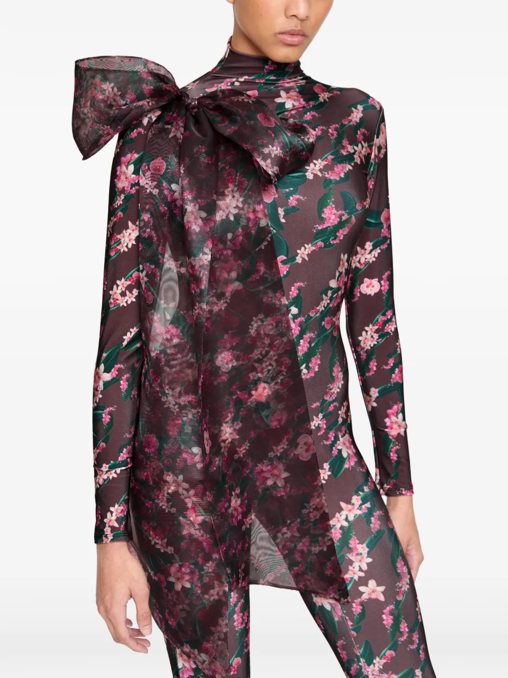 Atu Body Couture combinaison à fleurs - Marron Atu Body Couture combinaison à fleurs - Marron