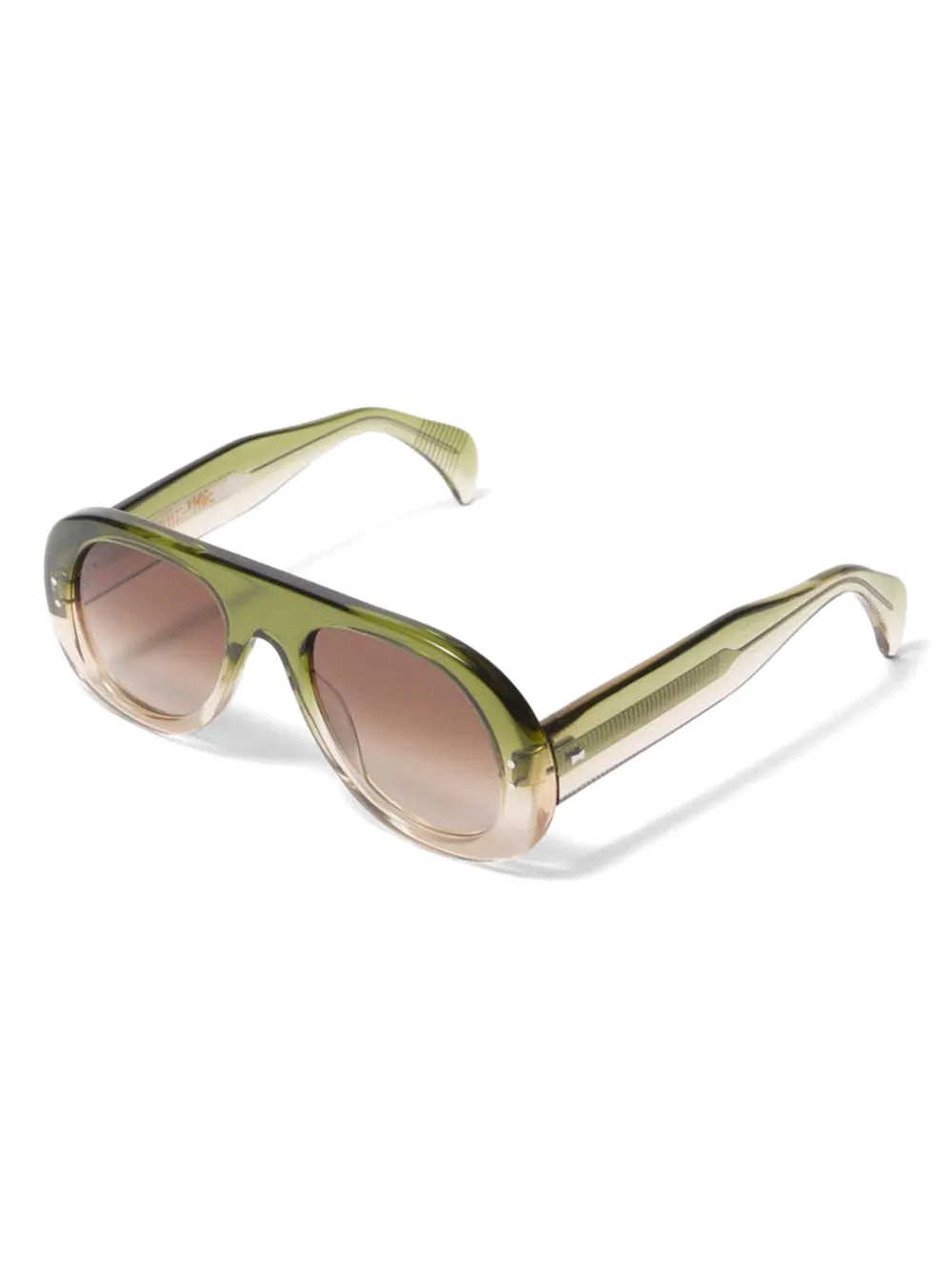 YMC Tomba pilot-frame sunglasses Groen