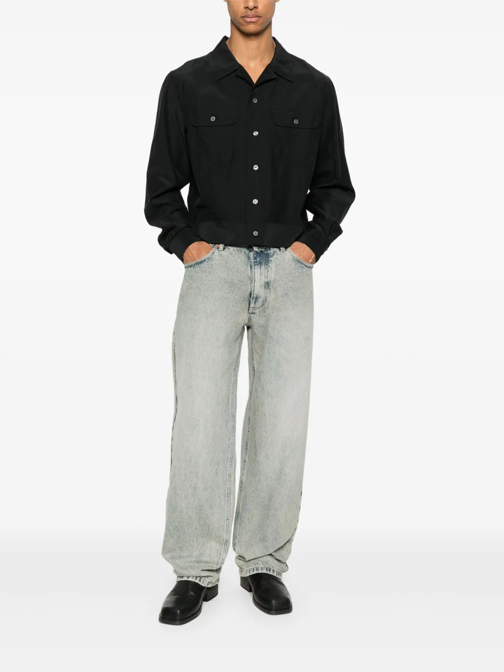 Rold skov Jeans met wassing - Blauw