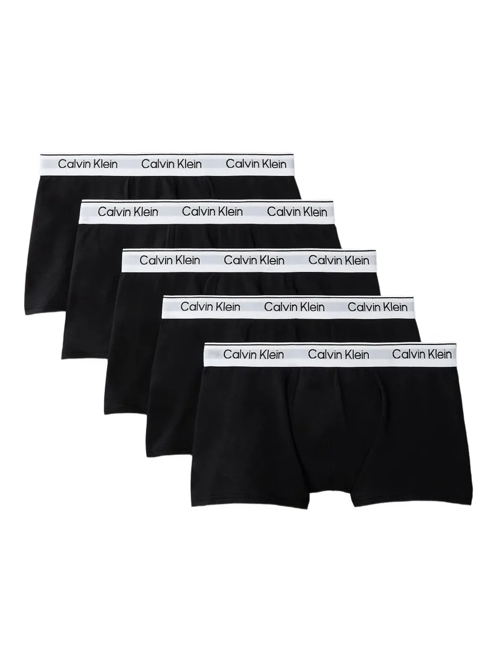 Calvin Klein Kids ロゴウエスト ボクサーパンツ セット - ブラック Calvin Klein Kids ロゴウエスト ボクサーパンツ セット - ブラック