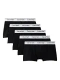 Calvin Klein Kids logo-waistband boxers (pack of five) - Black