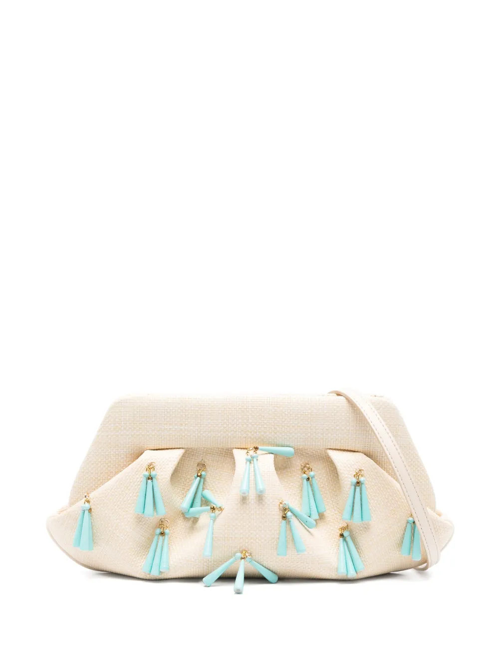 Themoirè Emera clutch Beige