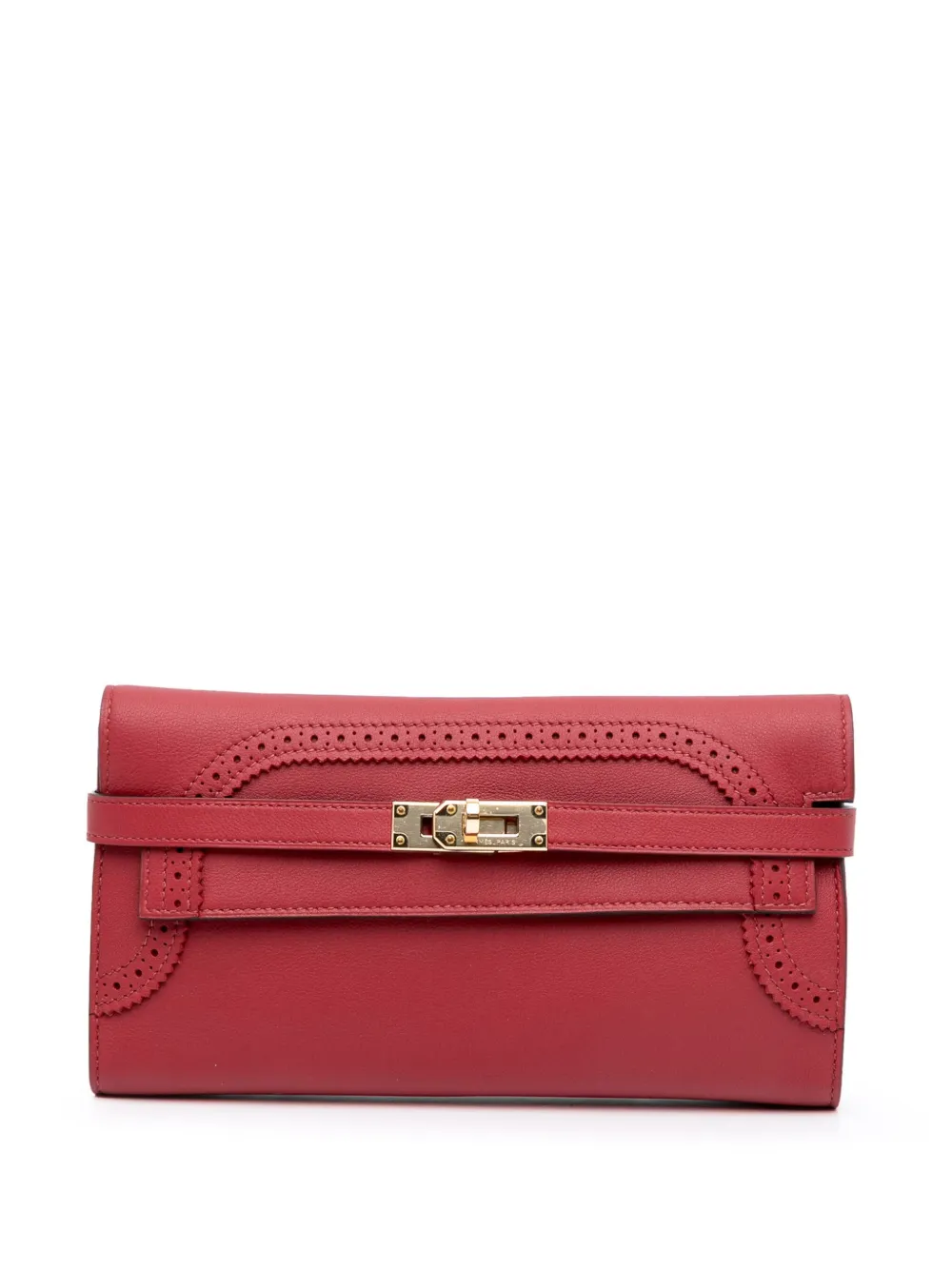 Hermès Pre-Owned 2016 Swift Ghillies Kelly Longue Wallet long wallets | rojo | Image 1
