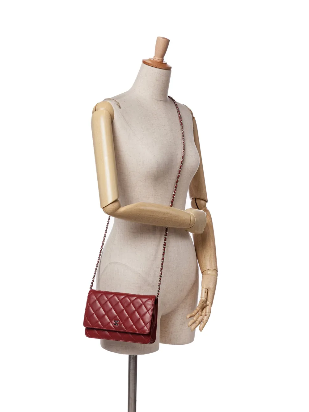 CHANEL Pre-Owned 2014-2015 CC Quilted Lambskin Wallet on Chain crossbody bag | Pre-Owned | Image 2