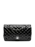 CHANEL Pre-Owned 2010-2011 Medium Classic Patent Double Flap shoulder bag - Black