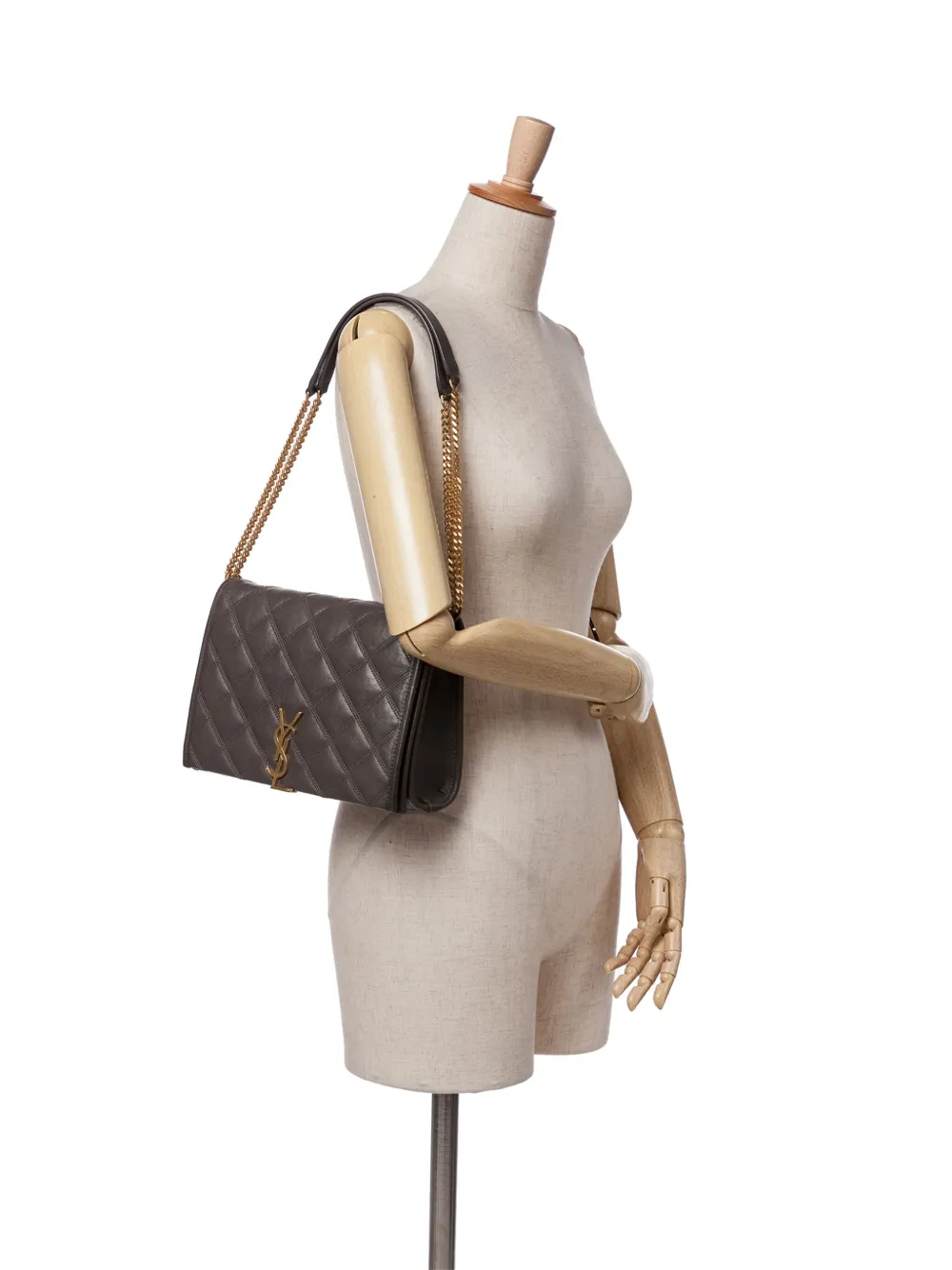 Saint Laurent Pre-Owned 2020 Mini Quilted Lambskin Becky Chain shoulder bag | Pre-Owned | Image 2