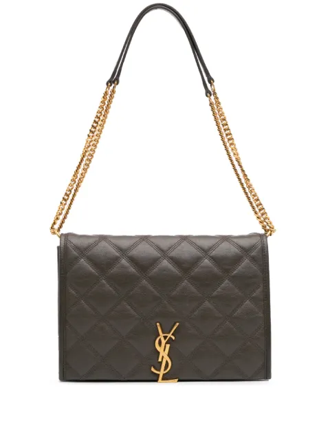 Saint Laurent Pre-Owned 2020 Mini Quilted Lambskin Becky Chain shoulder bag