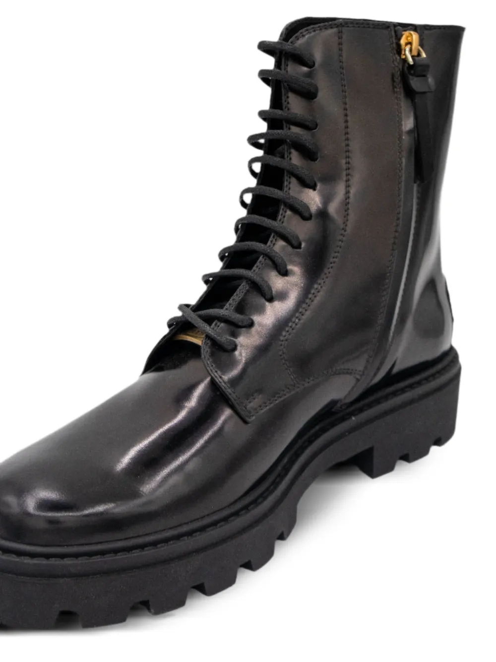 Tod's Leren veterlaarzen Zwart