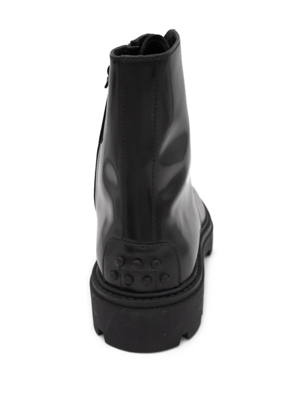 Tod's Leren veterlaarzen Zwart