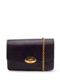 Mulberry Pre-Owned 2015-2024 Mini Lizard Embossed Calfskin Darley crossbody bag - PURPLE