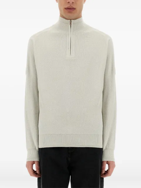 Belstaff half-zip logo-patch sweater