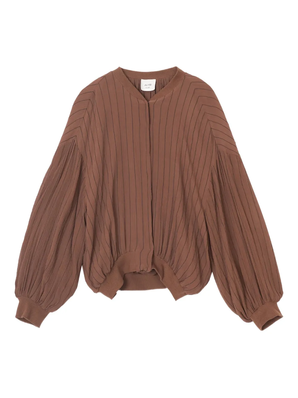 Alysi pinstripe balloon-sleeve jacket Bruin