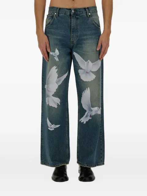 3PARADIS Freedom Doves straight-leg jeans