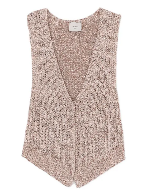 Alysi sequin-embellished vest
